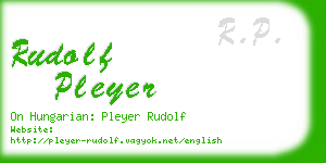 rudolf pleyer business card
